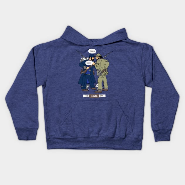 The Civil War Kids Hoodie by Pixelmania